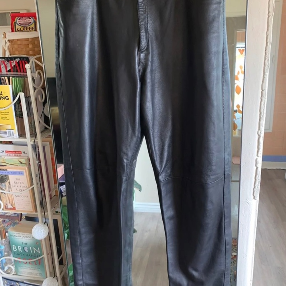 Men’s leather trousers